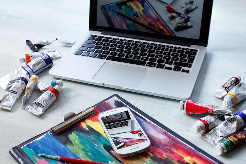 Macbook with productivity tools